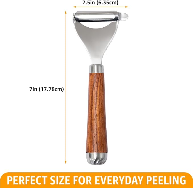 Potato Peeler Wooden Handle, Y Peeler Multifunctional Vegetable Peeler - Image 6