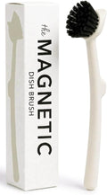 Earth & Mango Magnetic Dish Brush & Scraper, Snaps to Sink, Non-Scratch by Earth+%26+Mango