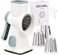 Rotary Cheese Grater with Handle Kitchen Shredder Slicer Grater Slicer Ice by Ziweaye