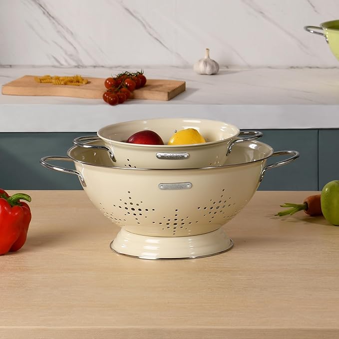 Metal Colander 2 Pack, Strainer Bowel - Image 7