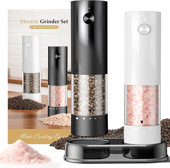 Electric Salt and Pepper Grinder Set by Unknown