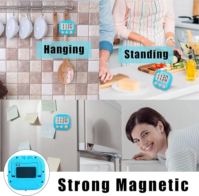 6 Pack Kitchen Timers Loud Ring Digital Timers - Image 6