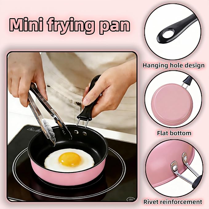4.7 Inch Mini Frying Pan, Flat Bottom Design - Image 3