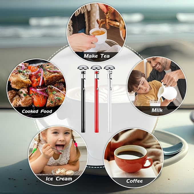 Xuhal 6 Pcs Stainless Steel Kitchen Thermometer - Image 6