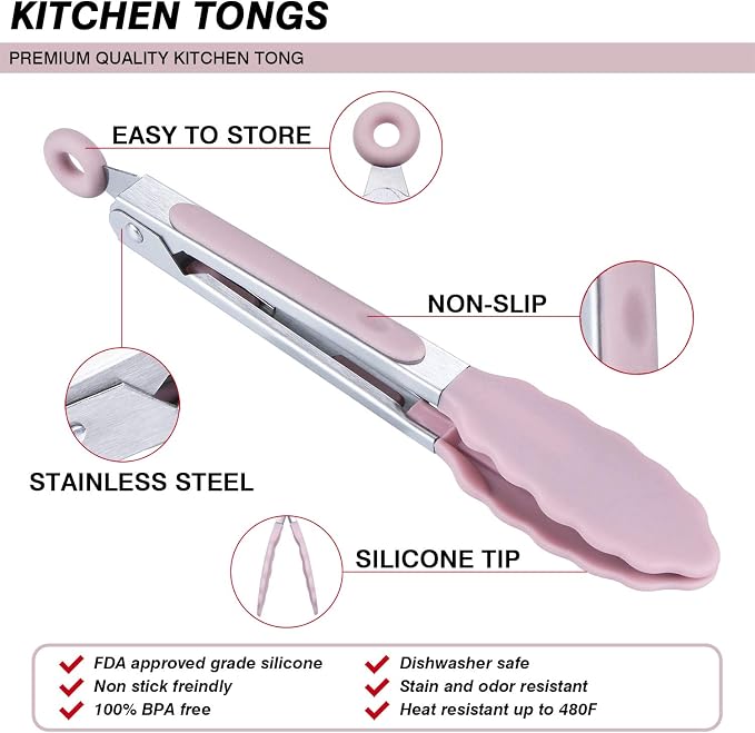 MSY BIGSUNNY Kitchen Food Tongs - Image 4