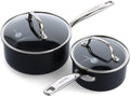 GreenPan Prime Chatham 1QT & 2QT Saucepan Pot Set by GreenPan