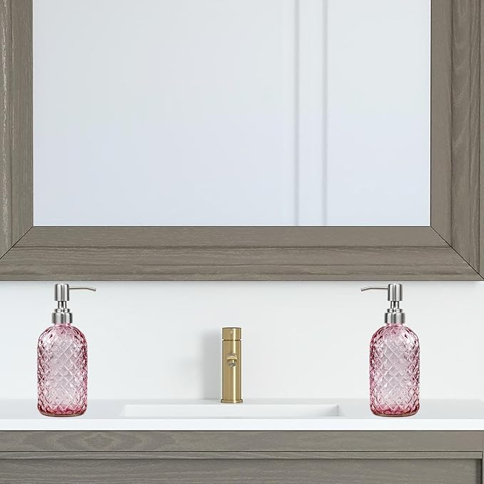 16 oz Soap Dispenser with 304 Rustproof Stainless Steel Pump, Bathroom - Image 4