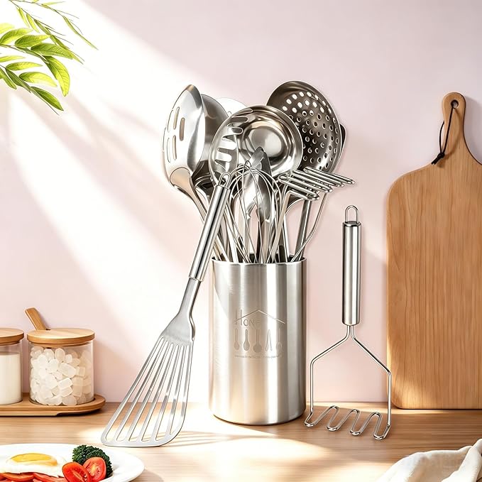 Stainless Steel Kitchen Utensils Set - Image 3