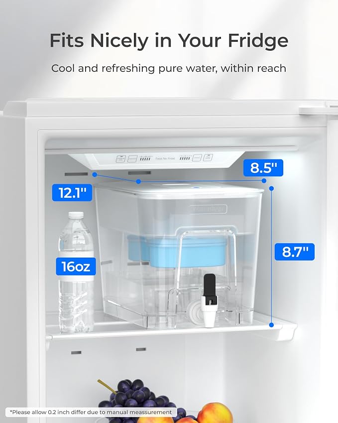 Waterdrop WFD-22W-DF-A Water Filter Dispenser, Alkaline 40-Cup Water Purifier - Image 2