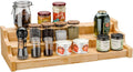 Simple Trending Spice Rack Kitchen Cabinet Organizer, 3 Tier Bamboo Expandable by SimpleTrending