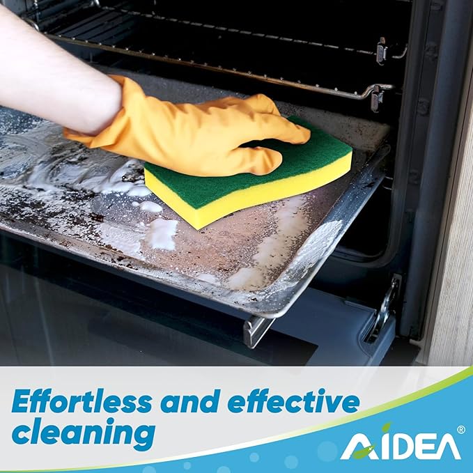 AIDEA Sponges Kitchen, XL Heavy Duty Dish Sponge, Cleaning Dish Scrubber Sponge - Image 5