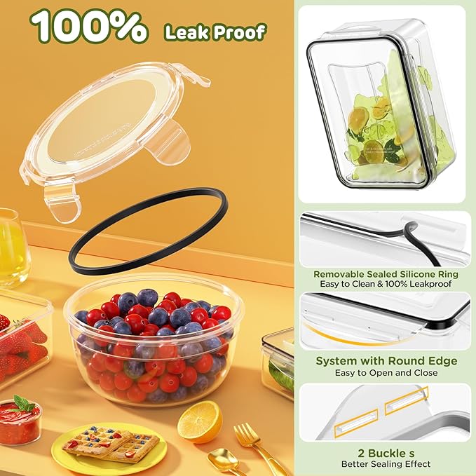 JSCARES 40 PCS Food Storage Containers - Image 3