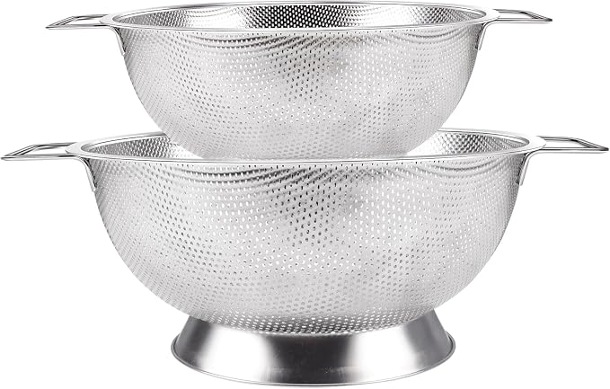 Kaishun Colander Stainless Steel Set, Kitchen Strainer by Kaishun