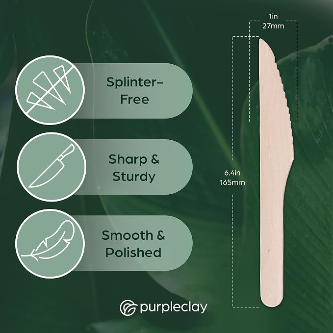Wooden Disposable Knives - Image 4