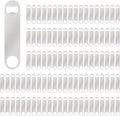 100 Pack Flat Beer Bottle Opener 7 inch Stainless Steel Flat Bottle Opener Beer by Yugada