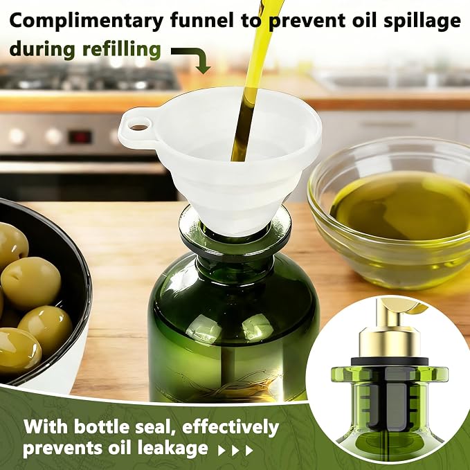 COOLMI Oil Dispenser for Kitchen - 12oz/350ml - Image 7