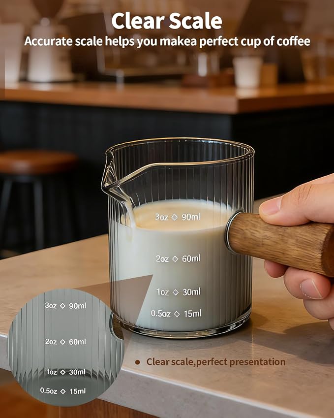 Espresso Measuring Cup 3 Oz, Espresso Glass Cups - Image 4