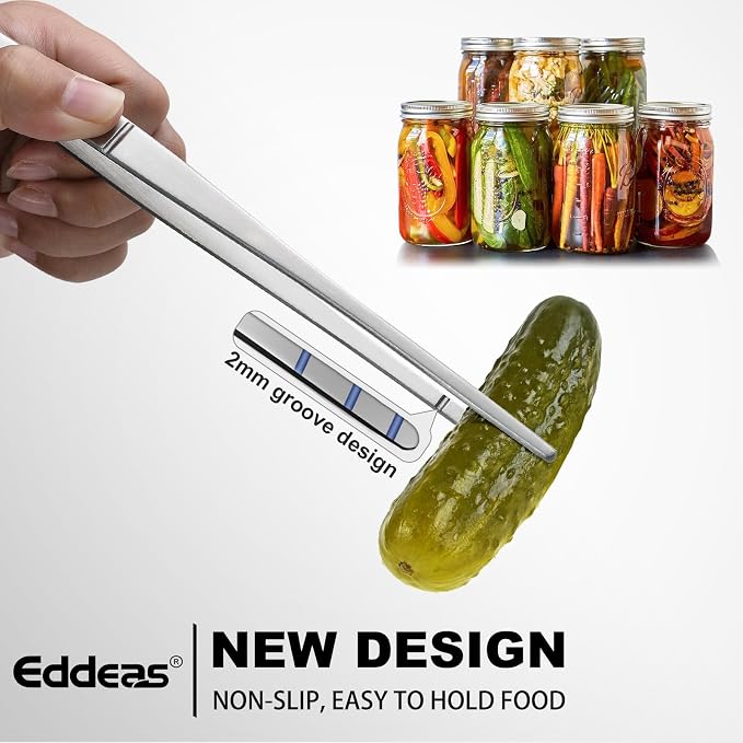 Eddeas Kitchen Tweezers Tongs, Cooking Tweezers Stainless Steel - Image 4