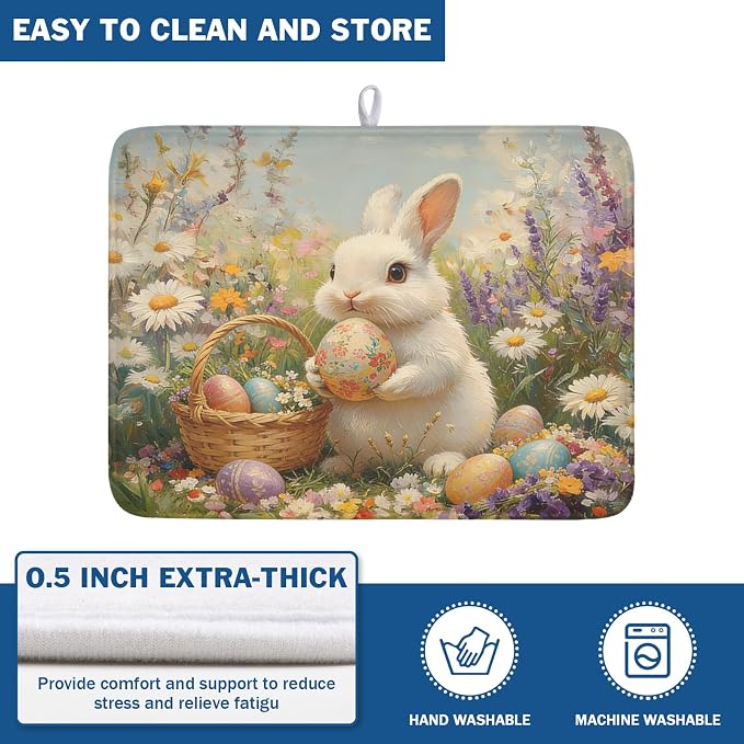 Easter Bunny Eggs Dish Drying Mat - Image 5