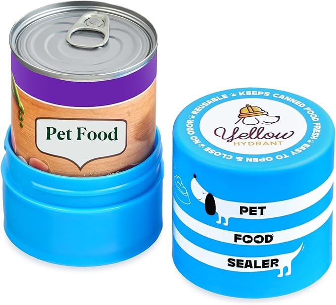 The Original Canned Dog Food Storage Container Patent Pending Reusable Airtight by YellowHydrant
