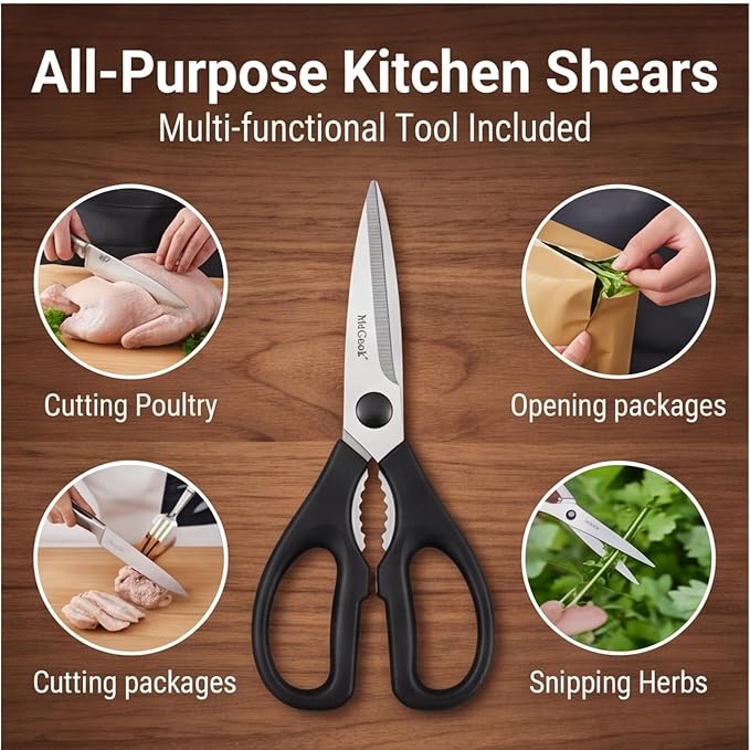 McCook® Knife Sets, German Stainless Steel Knife Block Sets - Image 8