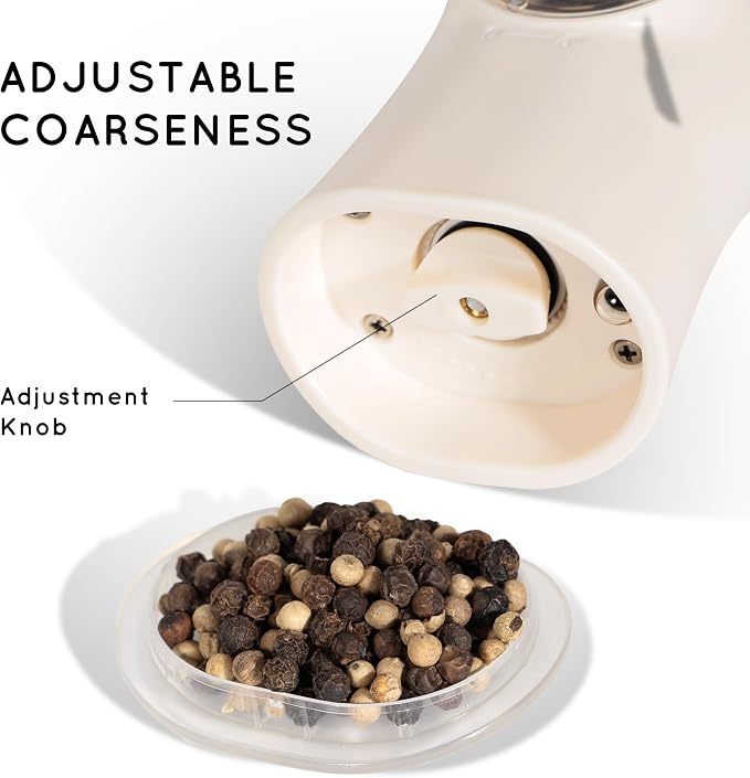 Flendy Gravity Electric Salt and Pepper Grinder Set Rechargeable, Automatic - Image 6