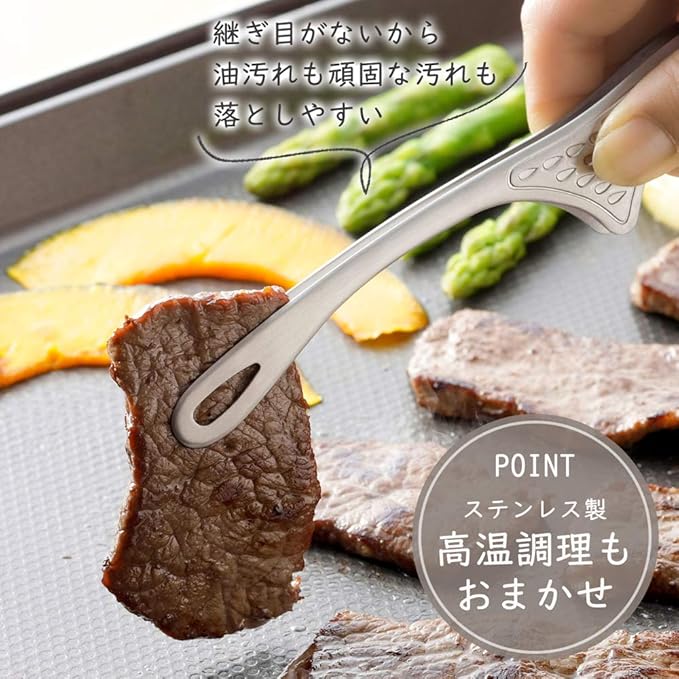 Shimomura 42498 Smart Kitchen Tongs, Floating Tip, No Dirt, Made in Japan - Image 5