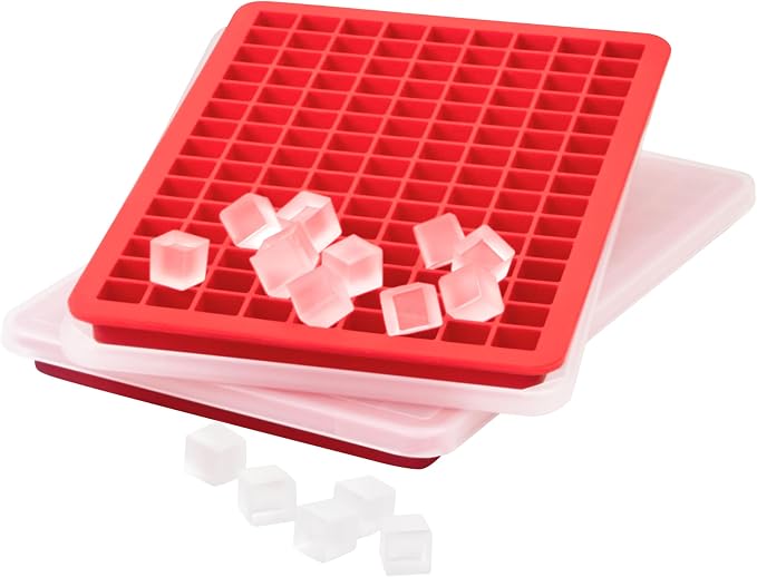 Tovolo Mini Ice Cube Tray with Lid Pack of 2 Small Ice Maker - Image 5