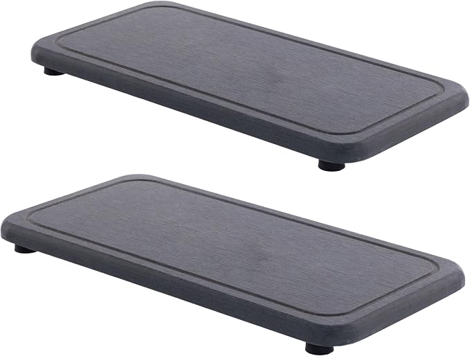 NiuYichee 2 Pcs Water Absorbing Stone Trays, Kitchen/Bathroom Sink Soap Dish by NiuYichee