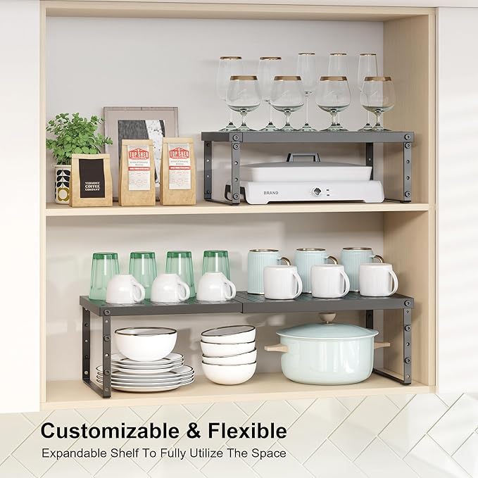 RUILALIFE Expandable Cabinet Organizer Shelf - Image 3