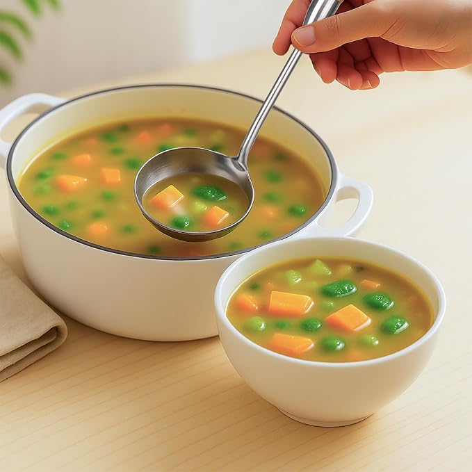 FJNATINH Soup Ladle, Stainless Steel Ladle - Image 7