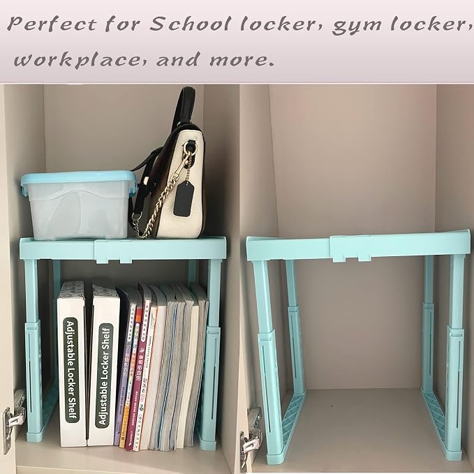 Locker Shelf Adjustable Height and Width, Locker Organizer - Image 5