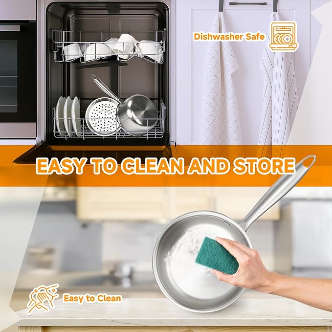 Ohtomber Tri-Ply Steamer for Cooking - Image 6