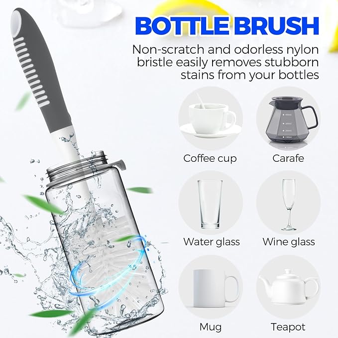 Holikme 6 Pack Dish Brush Set - Image 4