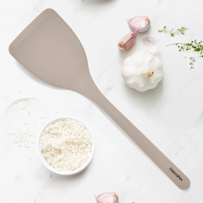 GreenPan Silicone Solid Turner Spatula, Flipping Cooking Kitchen Utensil - Image 2