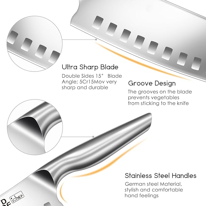 DDF iohEF Kitchen Knife, Chef's Knife In Japanese Stainless Steel Professional - Image 3