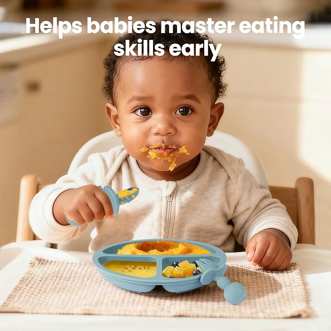 Eascrozn 2 Pack Baby Plates - Image 5
