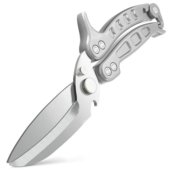 Heavy Duty Poultry Shears – Kitchen Shears Dishwasher Safe, Spring-Loaded by LIBERHAUS
