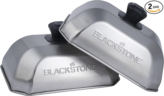 Blackstone 5207 Rectangle Basting Cover Small 2-Pack Griddle Accessories by Blackstone