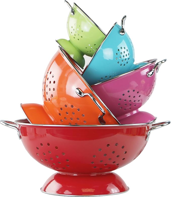 Calypso Basics by Reston Lloyd Powder Coated Enameled Colander, 1 Quart - Image 10