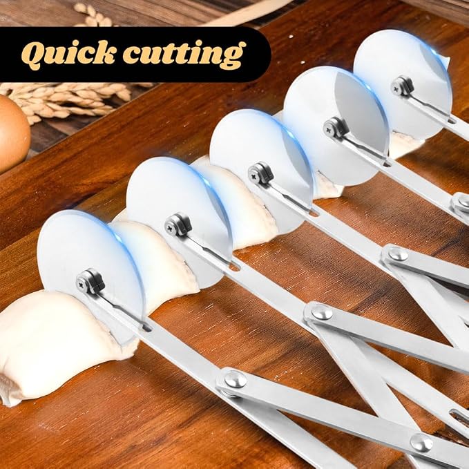 5 Wheel Stainless Steel Pizza Cutter - Image 6