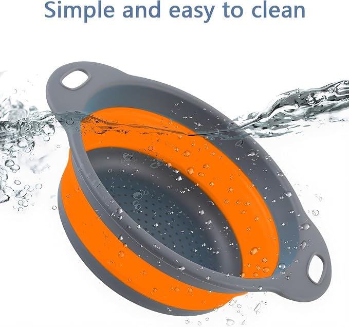 Silicone Colander Collapsible Strainers Set - Image 4