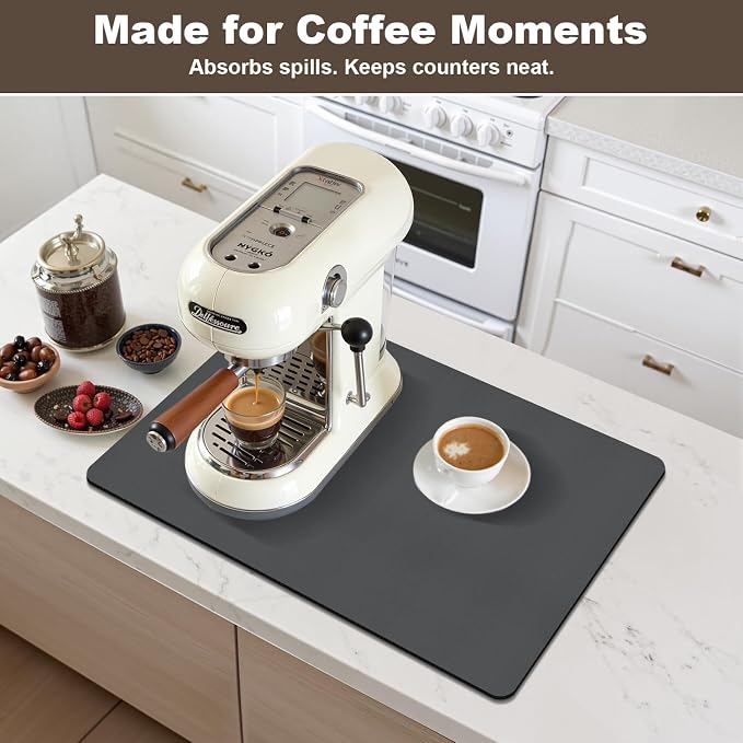 Coffee Mat, Absorbent Dish Drying Mat - Image 6