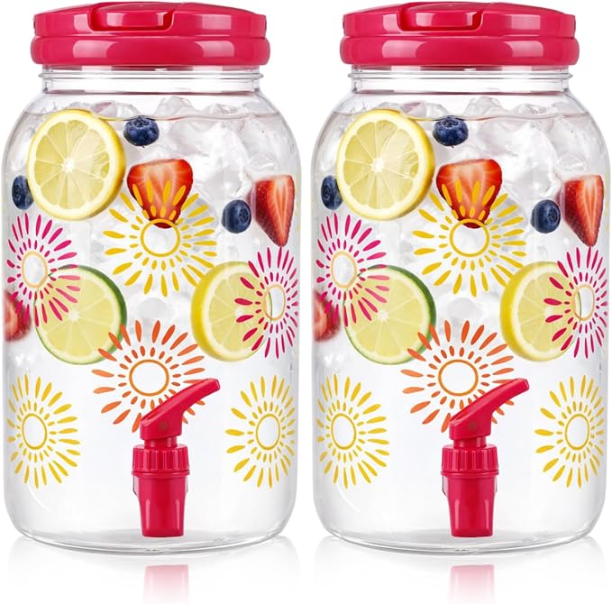 Havawish 2 Pcs 1 Gallon Plastic Beverage Dispenser by Havawish