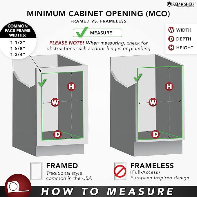 Rev-A-Shelf 2-Tier Kitchen Cabinet Pullout 11.75" Cabinet Organizer - Image 6