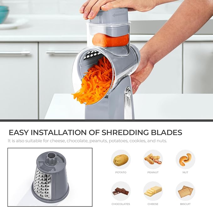 SUSTEAS Rotary Cheese Grater - Image 6