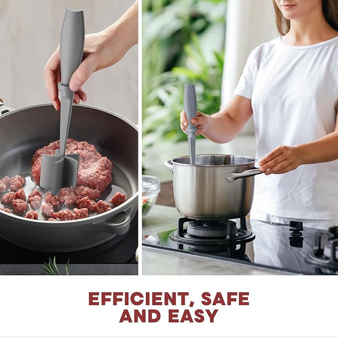 Meat Chopper, Hamburger Grinder, Premium Heat Resistant Smasher - Image 6