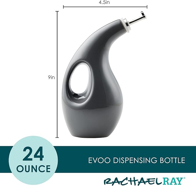 Rachael Ray 48465 Ceramic EVOO Oil and Vinegar Dispensing Bottle - Image 2