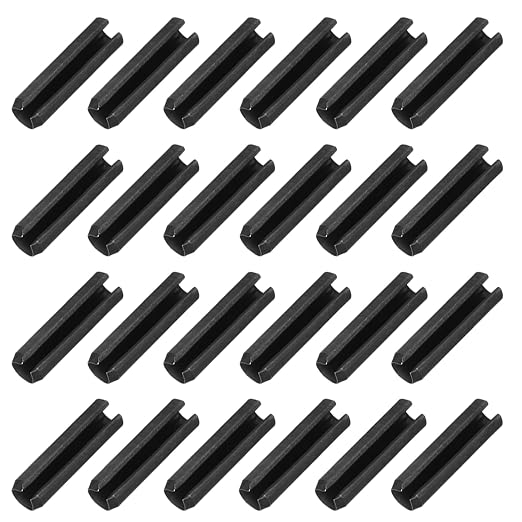 MECCANIXITY 25Pcs Slotted Split Roll Pins 3/10 Inch Dia. 1-1/5 Inch Length 65Mn by MECCANIXITY