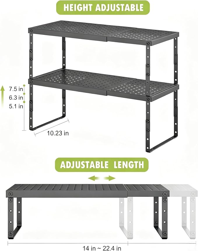 RUILALIFE Expandable Cabinet Organizer Shelf - Image 4